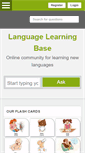 Mobile Screenshot of languagelearningbase.com